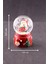 Yeni Yıl Noel Baba Temalı Mini Boy Işıklı Kar Küresi 6,5 cm A 3