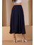 Lacivert Salaş Kesim Dokuma Etek 11