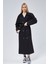 Kadın Oversize Astarlı Uzun Trençkot 13