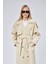 Kadın Oversize Astarlı Uzun Trençkot 16