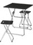 Mutfak Masası Takımı, Siyah, 2 Tabureli, Katlanabilir 1