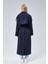 Kadın Oversize Astarlı Uzun Trençkot 13