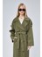 Kadın Oversize Astarlı Uzun Trençkot 12