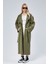 Kadın Oversize Astarlı Uzun Trençkot 13