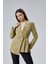 Haki Regular Fit Pile Detaylı Blazer Ceket 9