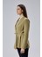Haki Regular Fit Pile Detaylı Blazer Ceket 12