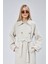 Kadın Oversize Kuşaklı Trençkot 10