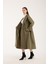 Kadın Oversize Astarlı Trençkot 13