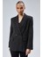 Kadın Taş Işlemeli Regular Vatkalı Blazer Ceket 9