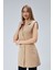 Kadın Uzun Kruvaze Dokuma Yelek 13