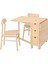 Mutfak Masası Takımı, Huş, 2 Sandalyeli, Katlanabilir 1