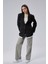 Siyah Oversize Uzun Blazer Ceket 8