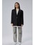 Siyah Oversize Uzun Blazer Ceket 10