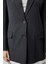Antrasit Oversize Uzun Blazer Ceket 10