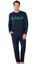 6104 Erkek Lacivert Uzun Kollu Bisiklet Yaka Pijama Takımı 1