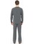 18959 Erkek Antrasıt Melanj Yuvarlak Yaka Patlı Uzun Kollu Pijama Takımı 4