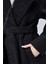 Siyah Buklet Kaşe Oversize Kaban 13