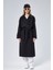 Oversize Kruvaze Kapama Rüzgarlık Detaylı Trençkot 6