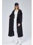 Oversize Kruvaze Kapama Rüzgarlık Detaylı Trençkot 11