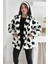 Kadın Oversize Kalp Desenli Polar Mont – Sıcak & Iddialı Stil 1