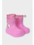 Çocuk Kışlık Su Geçirmez Yağmur Botu Pembe 4