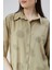 Kadın Haki Oversize Gömlek 12