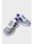 Çocuk Bağcıklı Cırtlı Çocuk Spor Ayakkabı Gri - Lila 4