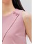 Pembe Regular Astarlı Omuzdan Düğmeli Yelek 6