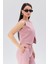 Pembe Regular Astarlı Omuzdan Düğmeli Yelek 8
