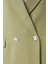 Açık Haki Oversize Dokuma Blazer Ceket 10