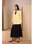 Sarı Oversize Dokuma Blazer Ceket 11