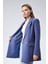 İndigo Oversize Dokuma Blazer Ceket 14