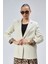Taş Kruvaze Yaka Kolu Katlama Detaylı Regular Vatkalı Blazer Ceket 8