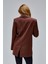 Kahverengi Regular Astarlı Kruvaze Kapama Dokuma Oversize Blazer Ceket 16
