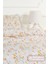 Floret Nevresim Takımı Çift Kişilik Fitted Lastikli (200x220 cm) Ekru 3