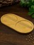 2 Bölmeli Oval Ahşap Bambu Yağdanlık Altlığı Orta Boy 12X24X0.8 cm 1