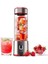Kırmızı 450 ml Taşınabilir Metal Kişisel Blender, Keskin Bıçaklı, Shake ve Smoothie Için Ideal 1
