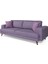 Bisno Yataklı Kanepe Keten Mor 4