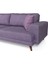 Bisno Yataklı Kanepe Keten Mor 5