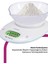 Geniş LED Ekranlı Dokunmatik Dijital Mutfak Tartısı 1g-7kg Beyaz 5