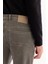 Erkek Gri Klasik Bel Pamuklu Eskitme Yıkamalı Madrid Comfort Slim Fit Jean Pantolon A52Y3516 10