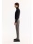 Erkek Gri Klasik Bel Pamuklu Eskitme Yıkamalı Madrid Comfort Slim Fit Jean Pantolon A52Y3516 5