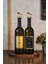 Doğal Ahşap Standlı 2'li 750 ml Amber Gold Yağ Şişesi Seti 1