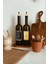 Doğal Ahşap Standlı 2'li 750 ml Amber Gold Yağ Şişesi Seti 7