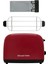 2 Dilim Kızartma Makinesi, Kırmızı Renk, Pratik ve Şık Tasarım 5