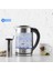 3'ü 1 Arada LED Işıklı Cam Kettle, Bitki Çayı ve Su Isıtıcısı, Geniş Hacimli Inox 2