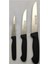 3 Parça Siyah Mutfak Bıçak Seti, Şık ve Kullanışlı, Dayanıklı ve Hızlı Kesim 3