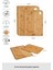 Bambu Kesme Tahtası Çift Seti, 28/33 Cm, Kahverengi 4