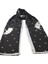 Ekose C Desen Vual Ipek Şal Siyah 2