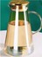 Şık Borosilikat Cam Sürahi, Metal Kapak, 1900 Ml, Gold Renkli 3